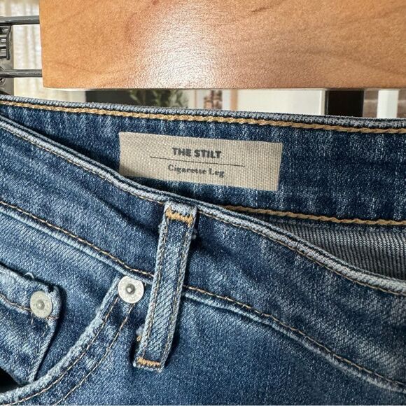 Adriano Goldschmied AG Stilt Cigarette Jean 31R Distressed - Picture 12 of 14